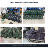 Bornes d'arcade incurvées de 43 pouces, prêtes à l'emploi, avec écran métallique, éclairage LED RGB et prise en charge de la langue espagnole, directement de l'usine