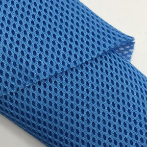 Tissu en maille 3D respirant épaissi 100 % polyester doré à mailles élastiques en forme d'œil d'oiseau - Product Image 3