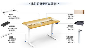Design moderno personalizzato elettrico in altezza regolabile in ferro arte calligrafia disegno banco da lavoro tavolo elettrico pittura per camera da letto casa - Product Image 6