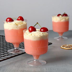 PS petit gobelet Dessert <span class=keywords><strong>Champagne</strong></span> conteneurs tasses en plastique transparent pour crème glacée tiramisu Mousse - Product Image 3