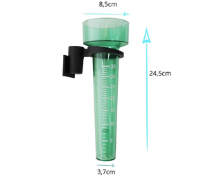 Pluviometro da Giardino Conico Misuratore di Pioggia in Plastica Trasparente Tazza di Misurazione Accessorio da Giardinaggio Durevole per Giardinieri 10*21,5cm - Product Image 3