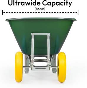 कारखाने बहु रंग टिकाऊ 200 लीटर भारी शुल्क व्हीलबैरो के साथ बगीचे घर कार्ट के लिए ट्विन पु-पंक्चर - Product Image 4