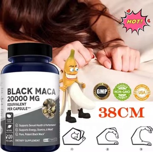 Kräuter-Dropshipping Maca-Wurzel-Nahrungsergänzungsmittel 60 Kapseln Unterstützt Normale Männliche Kraft Nicht-GVO Glutenfreie Schwarze Maca-Kapseln - Product Image 2