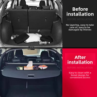 Convient pour Nissan Kicks, couvre-coffre, panneau de séparation du compartiment arrière, panneau de rangement, rideau rétractable.