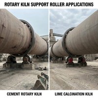 Ensemble de rouleaux de trunnion en fer forgé robuste OEM pour équipement de forage minier et rouleau de support de tambour de four rotatif