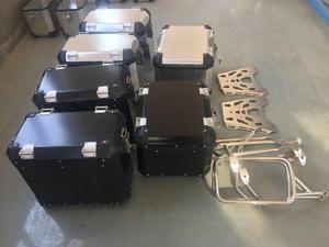 De aluminio <span class=keywords><strong>maletas</strong></span> Remus 43L de plata o negro caja lateral 1 set bolsas para R12000GS o GSA <span class=keywords><strong>BMW</strong></span> - Product Image 2