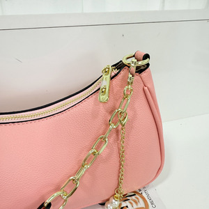 Nuevo Bolso Bandolera de Hombro <span class=keywords><strong>con</strong></span> Diseño de Luna Creciente para Mujer, Estilo Retro Europeo-Americano, <span class=keywords><strong>con</strong></span> Correa de <span class=keywords><strong>Cadena</strong></span> y Monograma Clásico - Product Image 3