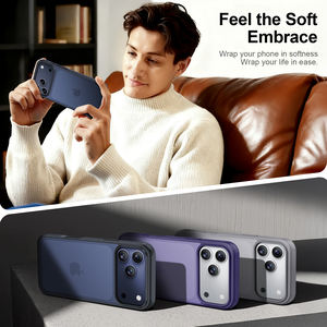 Funda Protectora para Teléfono Móvil Transparente de TPU+PC, Anti-Impresiones Digitales, Resistente a Impactos, Sensación de Piel de Lujo, Venta al Por Mayor para iPhone 17 Pro Max, 16, 15, 14, 13 - Product Image 4