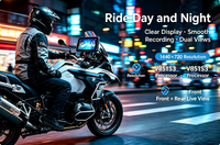 Caméra embarquée robuste IP67 Aoocci C9 Promax 6,0 pouces avec écran large, CarPlay sans fil, Android Auto pour moto