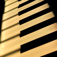 Dalles interactives géantes à LED RGB personnalisables avec activation par mots-clés musicaux, jeu lumineux et piste de danse 3D pour piano, pour fêtes en intérieur et aires de jeux