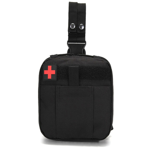DF22 Tactical <b>Pouch</b> With Red Cross Patch Khaki Green Black Camo Oxford Cloth Outdoor Storage Bag Waterproof All Seasons - Product Image 5
