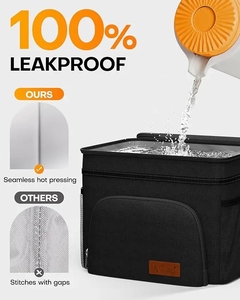 Lonchera Aislada para Hombres y Mujeres - Bolsa Térmica a Prueba de Fugas con 4 Bolsillos y Correa Ajustable, Ideal para el Trabajo - Product Image 5