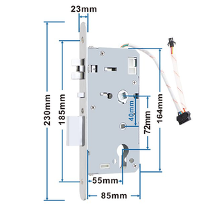 Hệ thống khóa khách sạn thông minh bền bỉ với khóa cửa điện tử bằng thép không gỉ 304 chống nước, khóa cửa bằng thẻ từ RF - Product Image 4