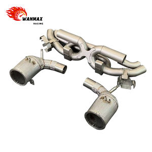 Système de catback d'échappement à soupape en acier inoxydable 304 haute Performance pour Porsche 2022 <span class=keywords><strong>992</strong></span> Targa <span class=keywords><strong>4</strong></span> <span class=keywords><strong>GTS</strong></span> avec tuyaux de descente - Product Image 2