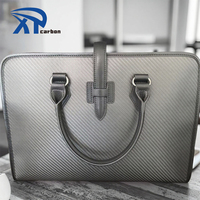 Mallette en cuir et fibre de carbone pour homme, accessoire d'affaires pour ordinateur portable
