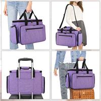Fourre-tout amovible pour machine à coudre à roulettes avec coussin inférieur Sac à main portable