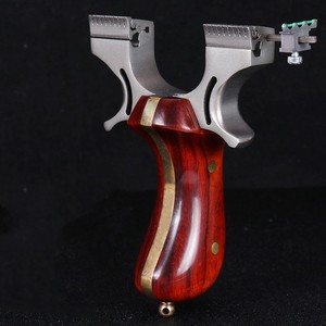 Catapulta de Precisión para Exteriores, Modelo Diente de Dragón, de Presión Rápida, con Mango de Madera Sólida y Latón, para Caza Competitiva - Product Image 2