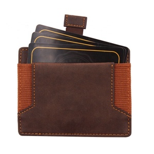 Cartera Mágica Delgada y Minimalista Boshiho, Estuche para Tarjetas de Cuero Genuino, Cartera Mágica Delgada de Cuero para Hombre y Mujer - Product Image 5