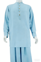 Chemise musulmane décontractée respirante pour hommes, style Abaya arabe, nouvelle collection 2025, design boutonné, manches longues, style malaisien du Moyen-Orient