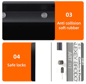 Schwerlast-Aktenschrank mit Schloss Modernes Design Umweltfreundlich für Zuhause & Büro 4-Türiger Gewerbe-Aktenschrank mit Schlüsselschloss - Product Image 3