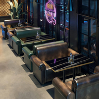 Maßgefertigte Kommerzielle Möbel Bar KTV Restaurant Sitzgelegenheiten Sofa Luxus-Design Sitzecken Bar-Möbel Nachtclub-Sofa Tisch