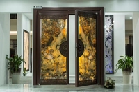 Nouveau Design porte en pierre éclairée par LED panneau lumineux en pierre photoélectrique porte en pierre