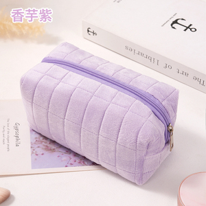 Nueva Bolsa de Maquillaje Esponjosa y Linda, Bolsa de Almacenamiento de Productos para el Cuidado de la Piel de Alta Calidad, Bolsa Organizadora Portátil para Teléfono Móvil para Mujer - Product Image 1