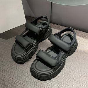 Sandalias para Mujer, Verano 2026, Nueva Tendencia, Cuero Suave, Plataforma Gruesa, Estilo Romano, Zapatos de Playa - Product Image 5