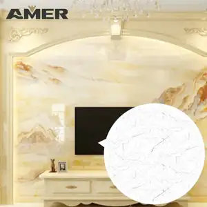 Rongke OEM prix usine 2.8mm 3mm Uv décoratif décoration murale marbre intérieur plastique UV panneau mural décoration de la maison 3d panneaux muraux