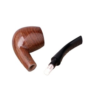 Muxiang Wooden Smoking Pipe Bent Type Solid Rosewood Tobacco Pipe For Personal Gift - Product Image 5