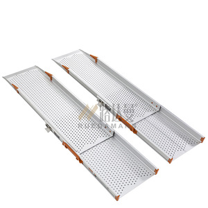 Rampa Móvil Ludaman de Aleación de Aluminio Telescópica con Longitud Ajustable MR107W Accesible para Sillas de Ruedas - Product Image 4