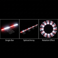 Barre lumineuse LED stroboscopique pour scène de concert, étanche IP65, connectable, rotation infinie, contrôle DMX512 par pixels