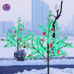 Vivid Outdoor Waterproof Led Fruit <b>Tree</b> Light Garden Landscape Decor with Plump Fruits for Lawn and Street <b>Decorations</b> for Sale - Product Image 4