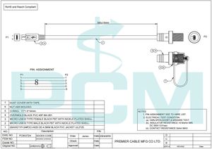 IP67 étanche Mirco USB mâle à femelle montage sur panneau Extension tableau de bord affleurant connecteur de câble de données électriques pour tableau de bord de <span class=keywords><strong>bateau</strong></span> de voiture - Product Image 6