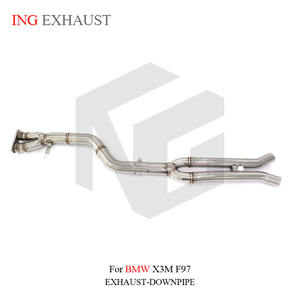 Tubo de escape de acero inoxidable ING, tubo medio único para <span class=keywords><strong>BMW</strong></span> X3M F97 con piezas de torneado de rendimiento automático de alta calidad - Product Image 6