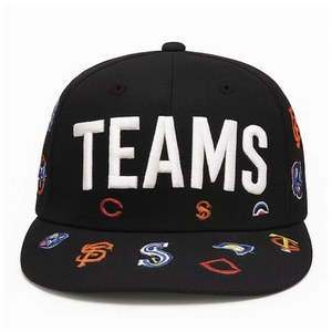 Cappelli e Berretti Promozionali Personalizzati OBM con <span class=keywords><strong>Logo</strong></span> Ricamato, Nuovi Cappelli Sportivi in Cotone OEM a 6 Pannelli con Chiusura Snapback - Product Image 4