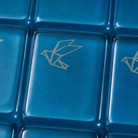 Tuiles de Mahjong Américain de Luxe Personnalisées en Cristal Bleu, 160 Pièces, pour Divertissement et Fêtes