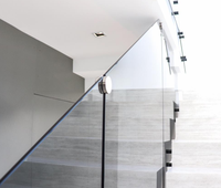 Pince de fixation en verre trempé pour balustrade de balcon, pince de décoration en acier inoxydable pour escalier, pince de fixation pour garde-corps en verre