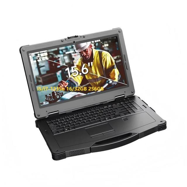 15.6 Inch Dual Core English EMMC Rugged Industrial Intrinsically Safe Laptop Intel I5 1235U 16GB 256GB Handheld Portable PC