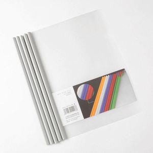 XX129 Eco-friendly Custom Printed Durable PP <b>Slide</b> Binder for Office School File Tidying <b>Plastic</b> PVC <b>Slide</b> Binder Bar Folder - Product Image 2