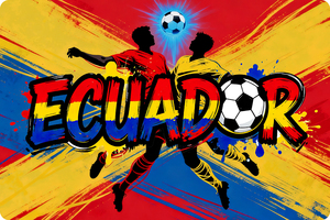 Juego de fútbol 90*150 cm Bandera de fútbol de Ecuador personalizada serigrafía nuevo diseño 3*5 pies Bandera de fútbol de Ecuador - Product Image 2