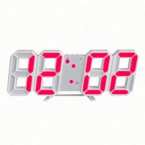 Digital Electronic Alarm <b>Clock</b> Table Mountable Smart Luminous 3D Plastic Radio Square Modern Office Living Room <b>Clock</b> - Product Image 1