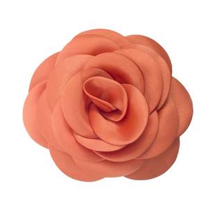 Gran oferta hecha a mano 12cm Camelia Rosa asada para decorar Lencería traje de baño accesorio de ropa decorativa - Product Image 5