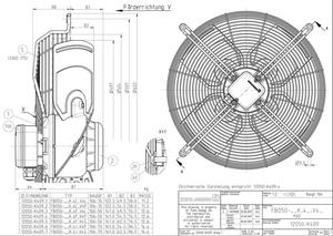 Ventilador de Refrigeración de Alto Rendimiento FB050-4EK.4I.V4P FB050-4EK.4I.V4P para Refrigeración Industrial - Product Image 3