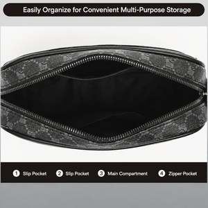 Sac messager en cuir PU imprimé pour homme, nouvelle tendance 2026, pochette carrée texturée, résistant à l'usure, en polyester, 8 pouces - Product Image 5