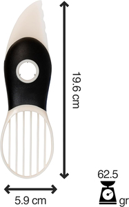 Éplucheur d'avocat multifonction 3 en 1 en acier inoxydable et outil de dénoyautage de fruits, outil de cuisine écologique pour fruits et légumes - Product Image 2