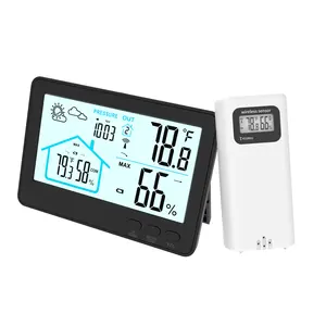 Kỹ thuật số không dây ẩm kế trong nhà ngoài trời Nhiệt kế độ ẩm màn hình với nhiệt độ đo Meter