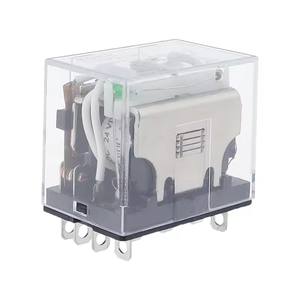 LY4NJ Relé intermedio electromagnético general HH64P Mini relé 14Pin AC10A 250V con LED DC12/24V AC220V <span class=keywords><strong>Contactos</strong></span> plateados - Product Image 5