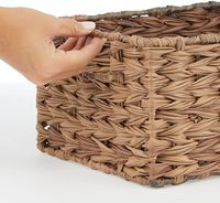 Panier de rangement pour aliments en toile de style fermier pour la cuisine, boîte de rangement pour les armoires