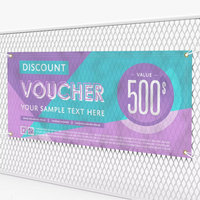 Bannière publicitaire suspendue rectangulaire en tissu vinyle PVC prix d'usine pour une utilisation commerciale en plein air